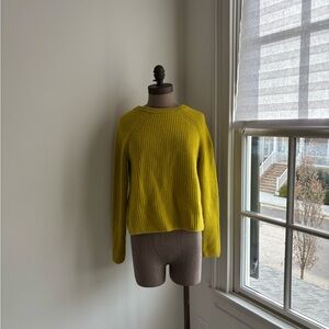 Sundance Women's Bright Yellow Crew Neck Sweater